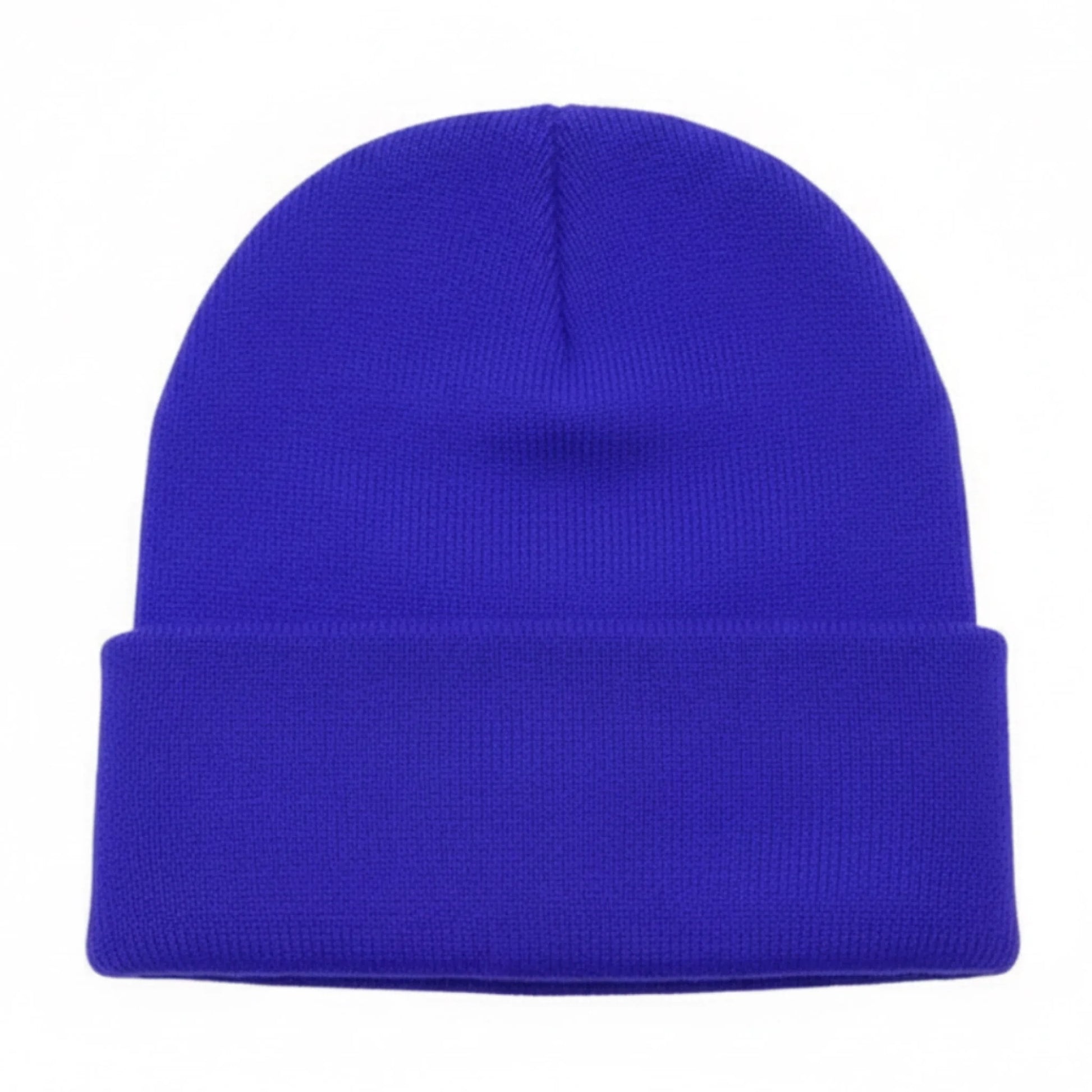 Blue Brimco beanie with a soft knit construction, designed for warm, comfortable everyday wear with a clean, versatile style suitable for cold-weather use.