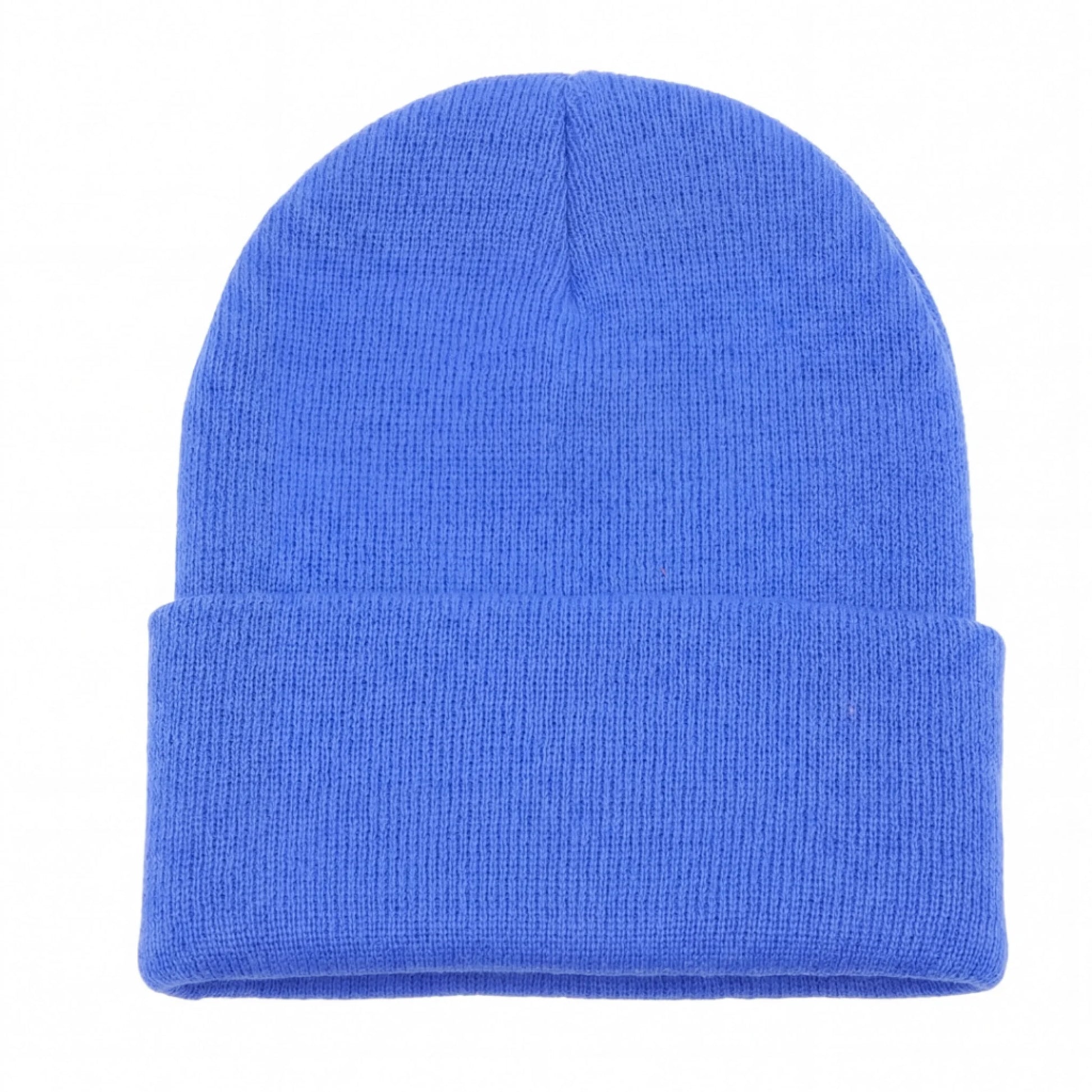 Klein blue Brimco beanie with a soft knit construction, designed for warm, comfortable everyday wear with a bold, vibrant color suitable for cold-weather use.