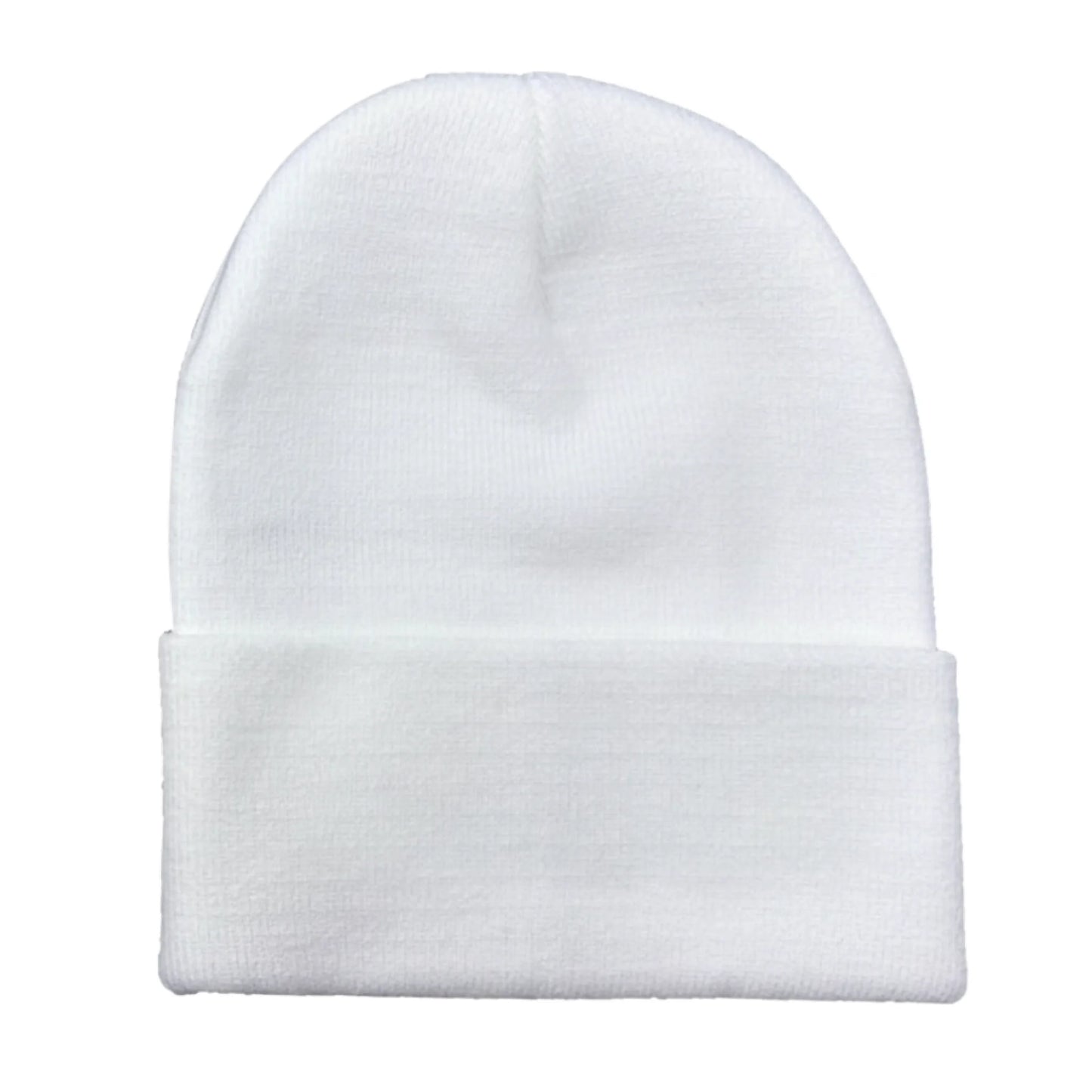 Soft white Brimco beanie with a soft knit construction, designed for warm, comfortable everyday wear with a clean, minimalist style suitable for cold-weather use.